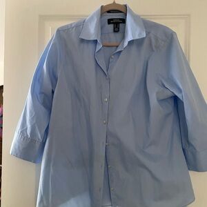 Lands End Outfitters Blue Women’s Casual Blouse Sz 14
